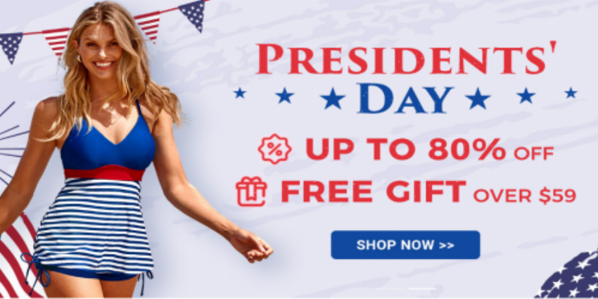 Discount code for Presidents Day Sale at modlily