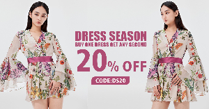 Discount code for curator s recommendation Buy One Dress Get Any Second 20% discount at Mukzin