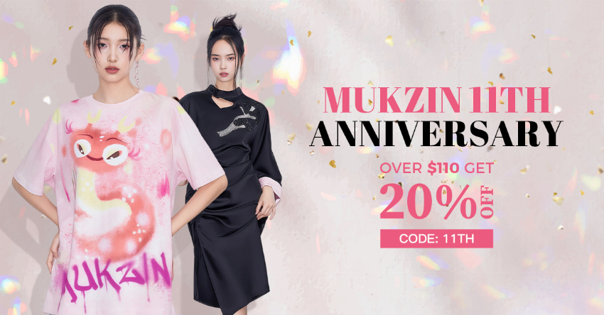 Discount code for MUKZIN 11th Anniversary Sale 20% discount Sitewide at Mukzin