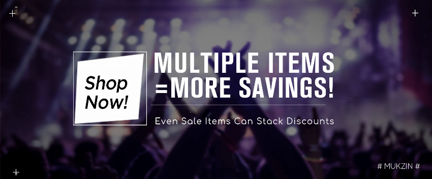 Discount code for MULTIPLE ITEMS MORE SAVINGS at Mukzin