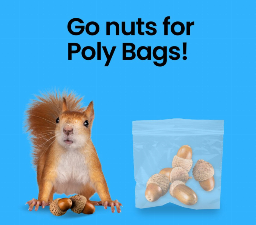 Discount code for Nuts About Savings Check Our Poly Bag Sale at Packaging Material Direct Inc