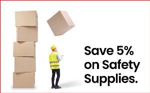Discount code for Safety Supplies Sale One Week Only at Packaging Material Direct Inc