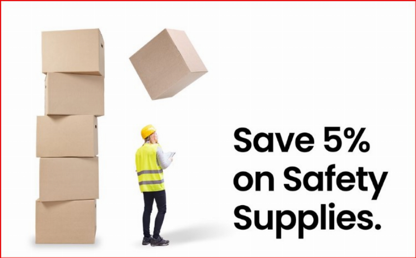 Discount code for Safety Supplies Sale One Week Only at Packaging Material Direct Inc