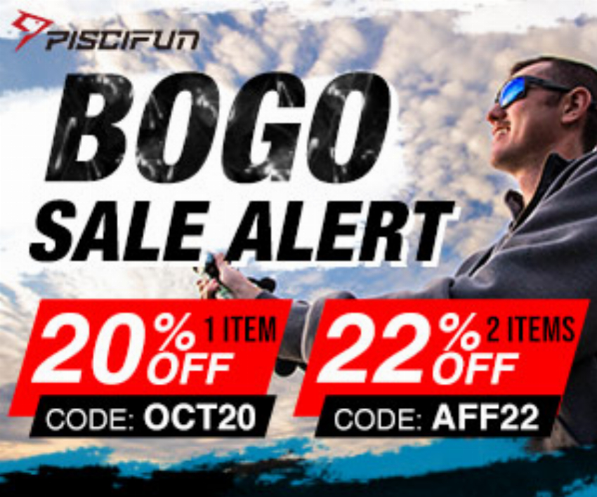 Discount code for Spring Fishing Sale - 20% discount at Piscifun