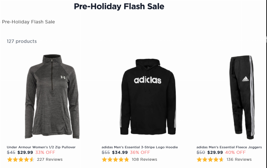 Discount code for 30% discount Pre-Holiday Flash Sale at Proozy