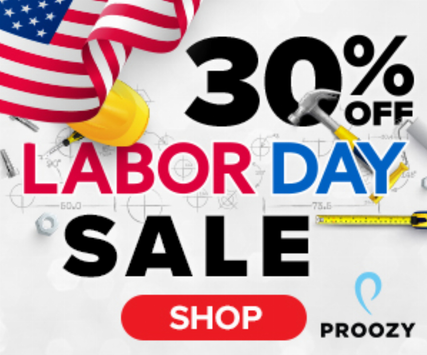 Discount code for Labor Day Sale 30% discount at Proozy