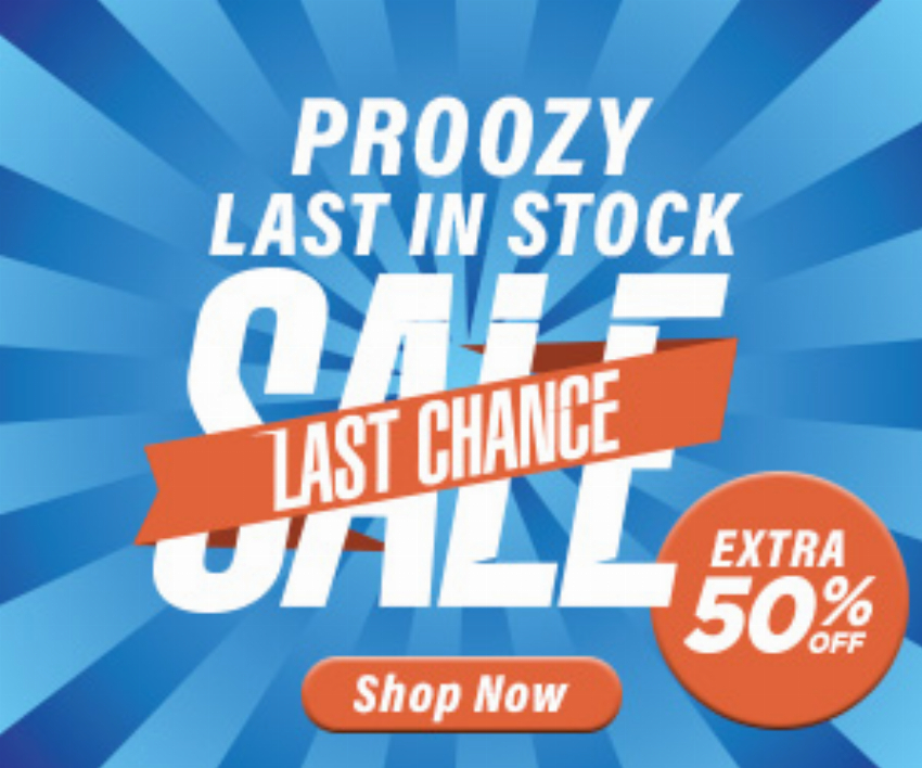 Discount code for Newly Added Last Chance Goods up to 90% discount FS at Proozy