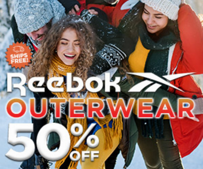 Discount code for Reebok Outerwear 50% discount FS at Proozy
