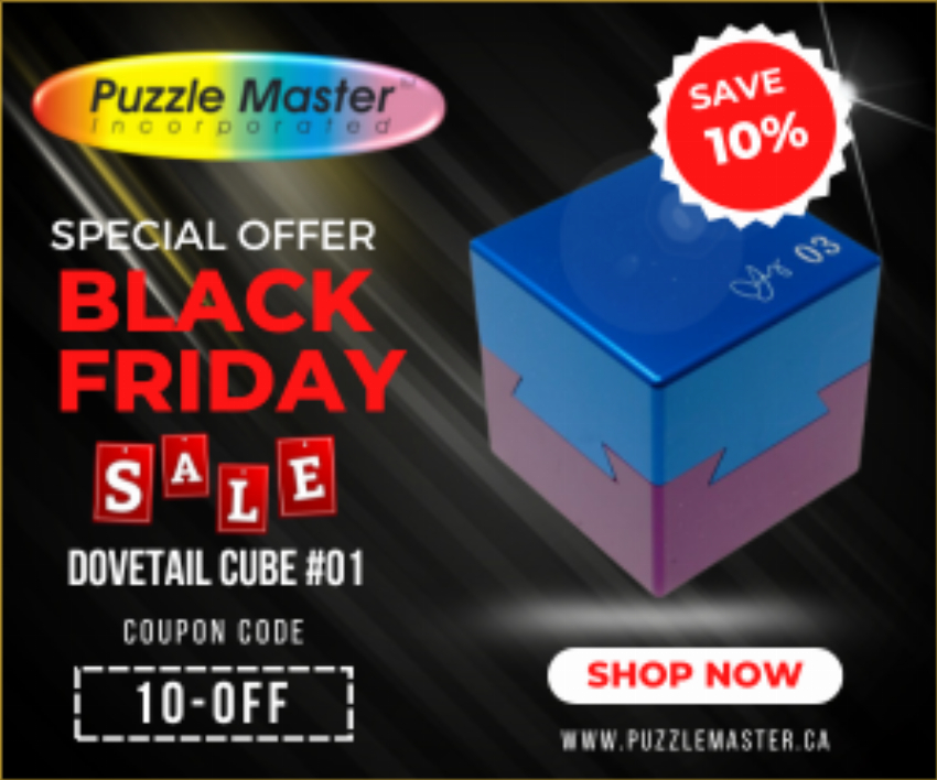 Discount code for BlACK Friday Cyber Monday Sale at puzzlemaster ca