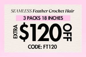 Discount code for Mother s Day Feather Crochet Hair 3 Packs 18 Extra 120 Off at QVR ERNATIONAL