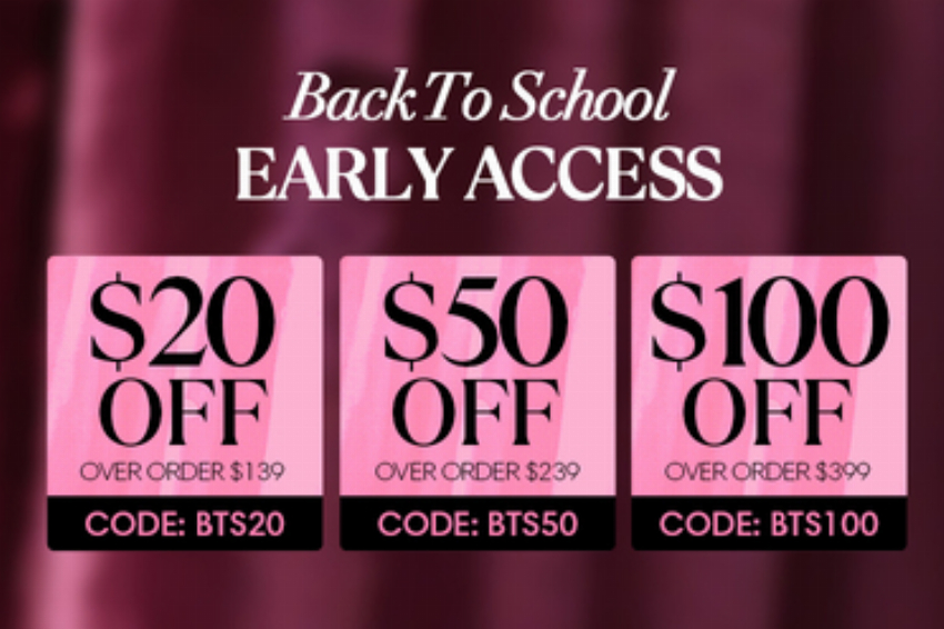 Discount code for QVR Back to Shool Pre Sale 50 Off Over 239 at QVR ERNATIONAL