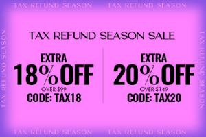 Discount code for QVR Tax Refund Season Sale Extra 18% discount Over 99 at QVR ERNATIONAL