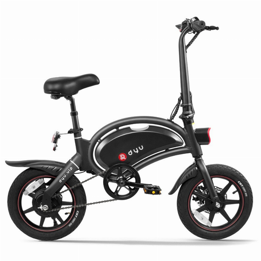 Discount code for DYU D3 Ebike 14 Inch 240W Brushless Motor Folding Power Assist Electric Bicycle with App Function at Rcmoment