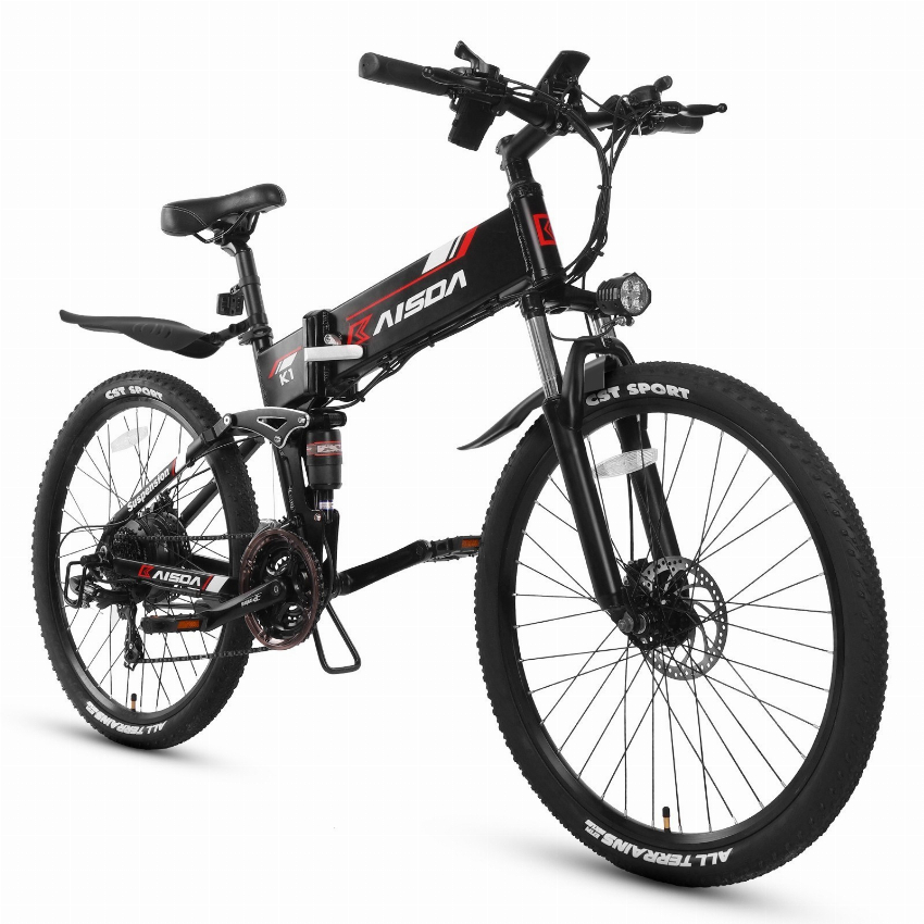 Discount code for KAISDA K1 Ebike 500W 26-Inch Folding Mountain Electric Bike at Rcmoment