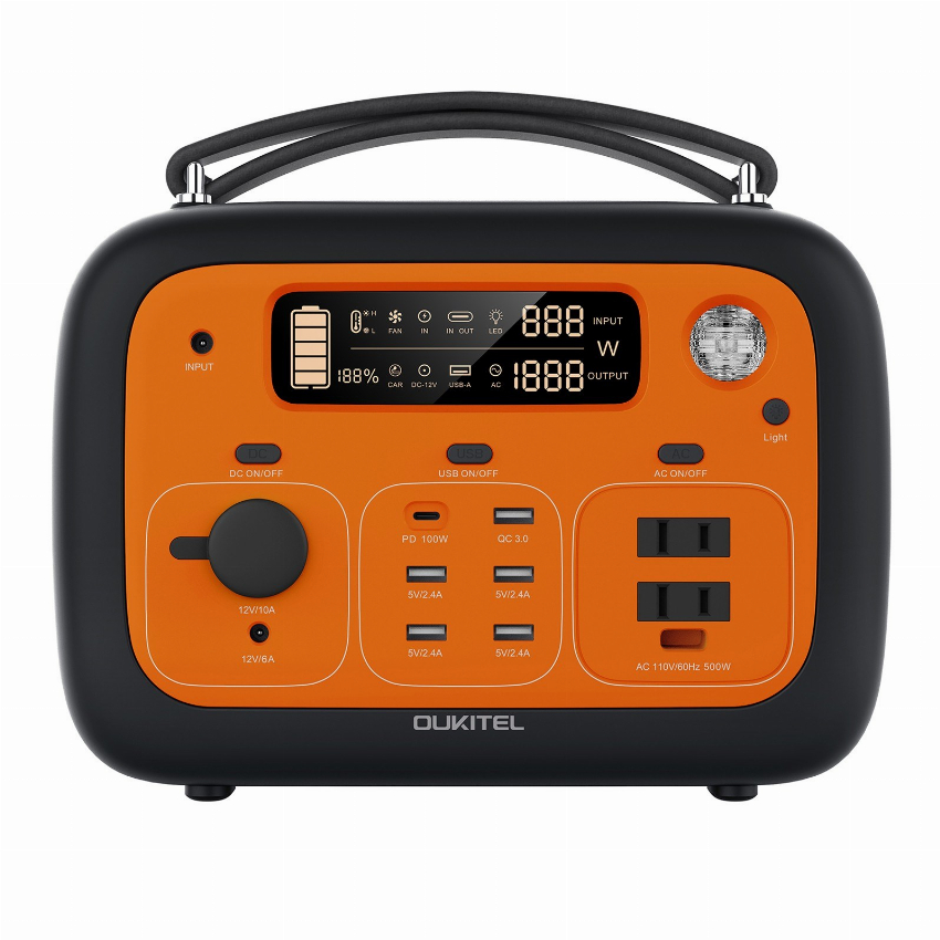 Discount code for OUKITEL P501E Portable Power Station 505WH Solar Generator Power 500W at Rcmoment