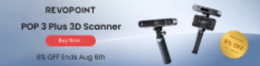 Discount code for POP 3 Plus 3D Scanner at Revopoint 3D Technologies Inc