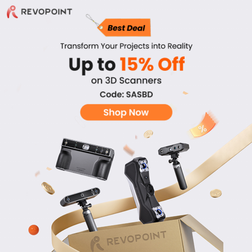 Discount code for US Store Exclusive 7% discount for affiliate - Best Deal at Revopoint 3D Technologies Inc