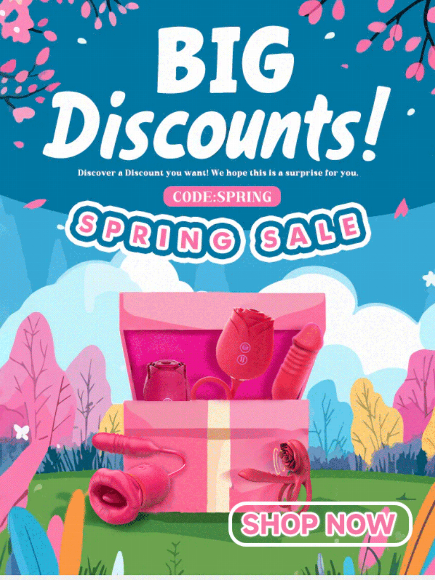 Discount code for Spring Into Pleasure Spring Sale on All Adult Toys at rosetoy-official