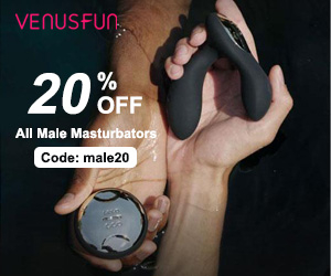 Discount code for 20% discount for All Male Masturbators at Shenzhen Venusfun Co Ltd