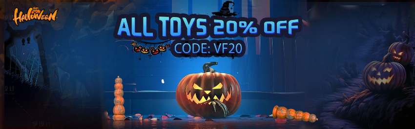 Discount code for All Toys 20% discount - Halloween Sale at Shenzhen Venusfun Co Ltd