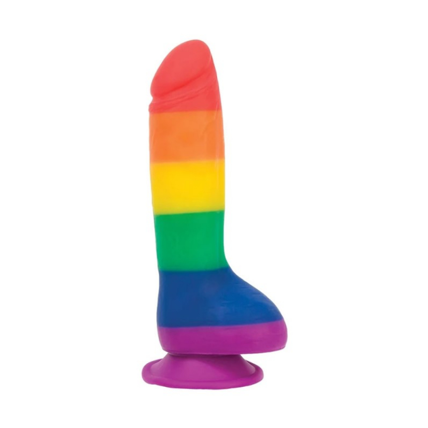 Discount code for 5 10% discount Only 45 99 Addiction Justin Silicone Rainbow Pride 8 Inch Dildo at Shenzhen Venusfun Co Ltd