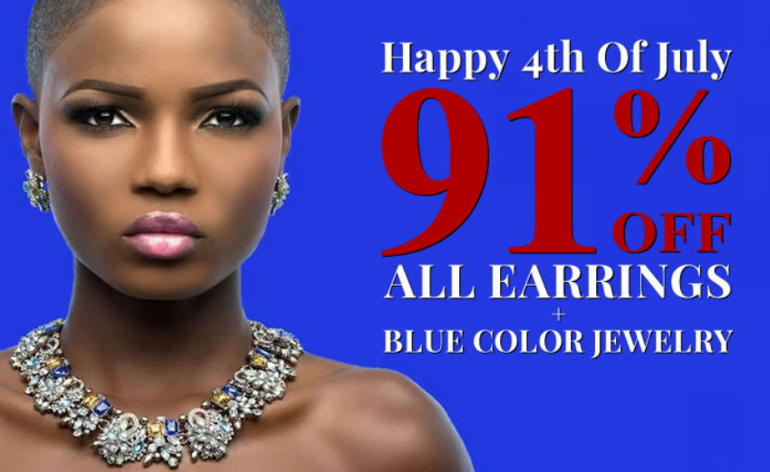 Discount code for Happy 4th Of July - All Jewelry Up To 91% discount at SilverRushStyle INC