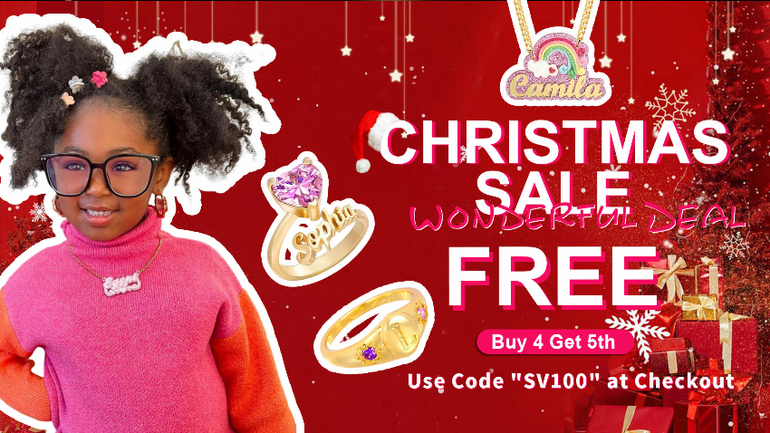 Discount code for Custom Jewelry Buy 4 Get 1 Free Code at Silviax Jewery