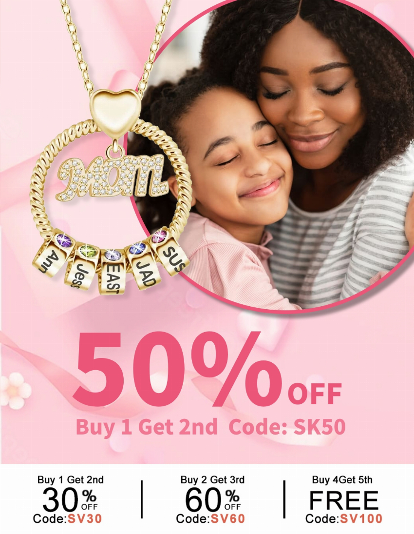 Discount code for Mother s Day Big Sale 50% discount at Silviax Jewery