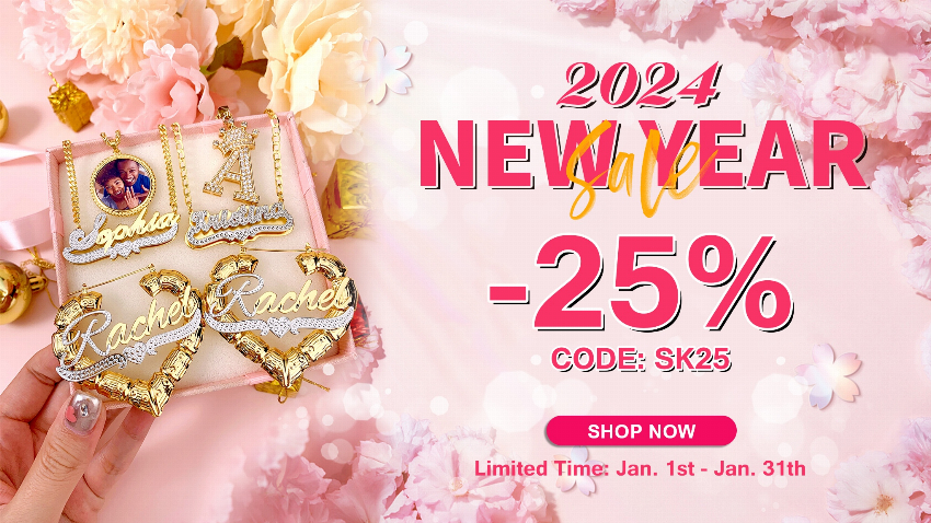 Discount code for New Season Name Jewelry 25% discount Sitewide at Silviax Jewery
