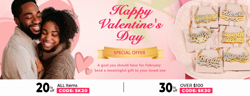 Discount code for Valentine s Day Gifts 30% discount All Over 100 at Silviax Jewery