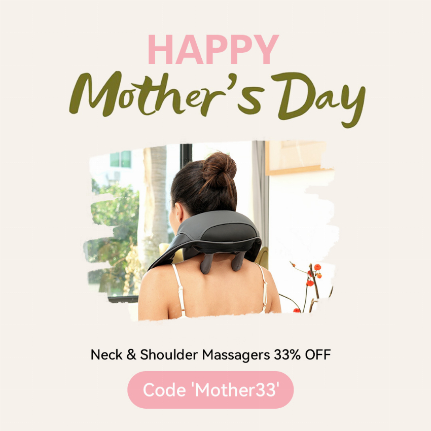 Discount code for 33% discount on Neck Shoulder Massagers Mother s Day Sale at Snailax