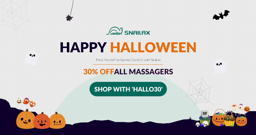 Discount code for Spooktacular Halloween Sale 30% discount Everything at Snailax