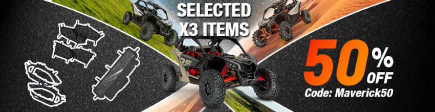 Discount code for 50% discount Maverick X3 Selected Products at StarknightMT