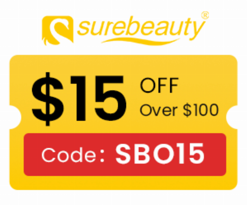 Discount code for Get 15 OFF Your Entire Order Min Purchase 100 Code at Surebeauty