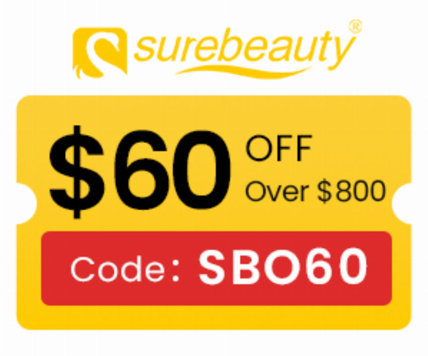 Discount code for Get 60 OFF Your Entire Order Min Purchase 800 Code at Surebeauty