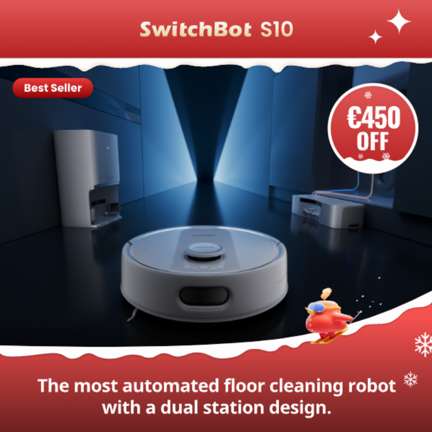 Discount code for Christmas Deals 450 off SwitchBot Robot S10 at SwitchBot