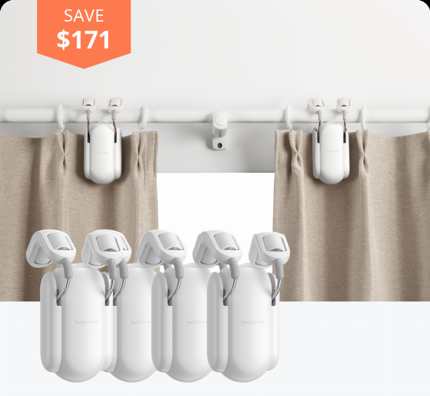 Discount code for Up to 40% discount - 4-Pack Curtain Combo at SwitchBot