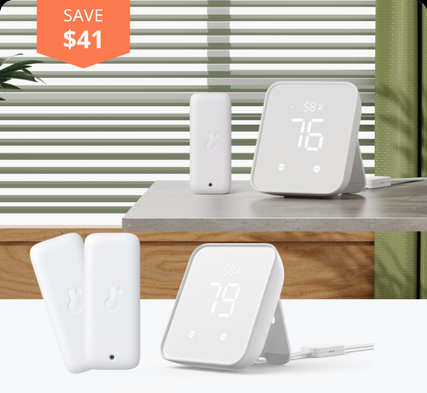 Discount code for Up to 40% discount - Indoor Outdoor Thermo-Hygrometer Combo at SwitchBot
