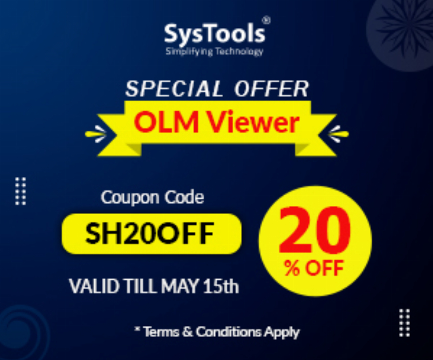 Discount code for OLM Viewer Offer at SysTools Software