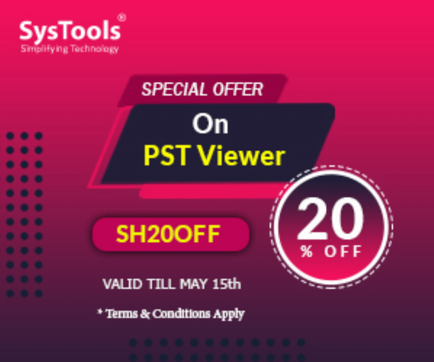 Discount code for PST Viewer Offer at SysTools Software