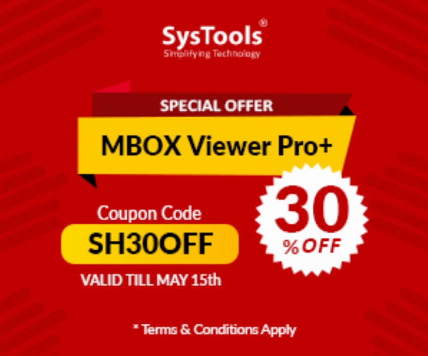 Discount code for SysTools MBOX Viewer Pro at SysTools Software