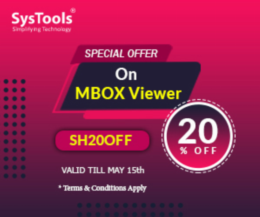 Discount code for SysTools MBOX Viewer at SysTools Software