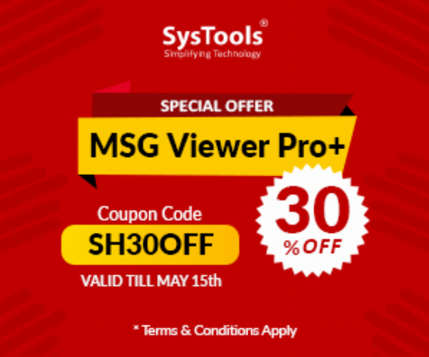 Discount code for SysTools MSG Viewer Pro Offers at SysTools Software