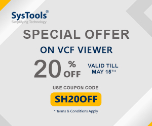 Discount code for VCF Viewer Offer at SysTools Software