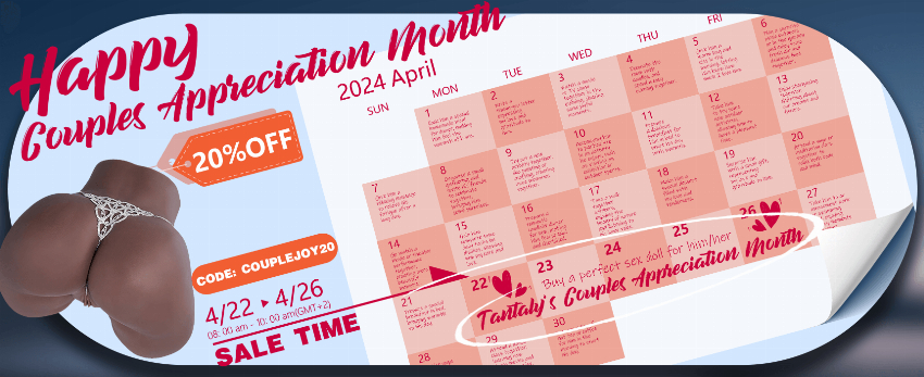 Discount code for 20% off In Tantaly Flash Sale for Couples Appreciation Month at Tantaly