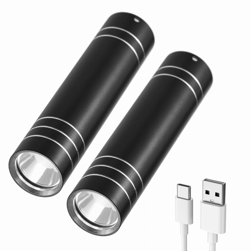 Discount code for 2pcs Mini Flashlight B Rechargeable 9 99 Inclusive of VAT at TOMTOP Technology Co Ltd