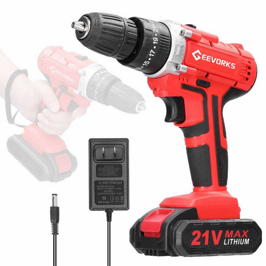 Discount code for 32% discount Household Multifuctional 21V Electric Drill 27 49 Inclusive of VAT at TOMTOP Technology Co Ltd
