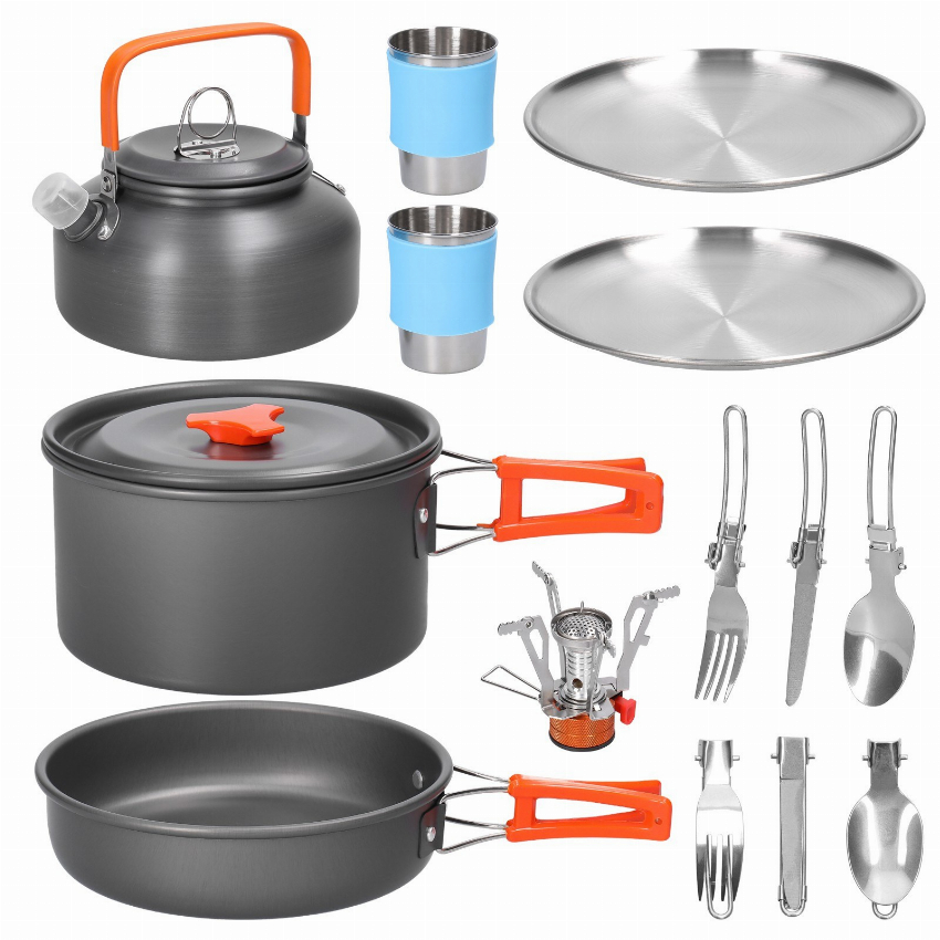 Discount code for 34% discount Outdoor Portable Picnic Cookware Kit 39 99 Inclusive of VAT at TOMTOP Technology Co Ltd