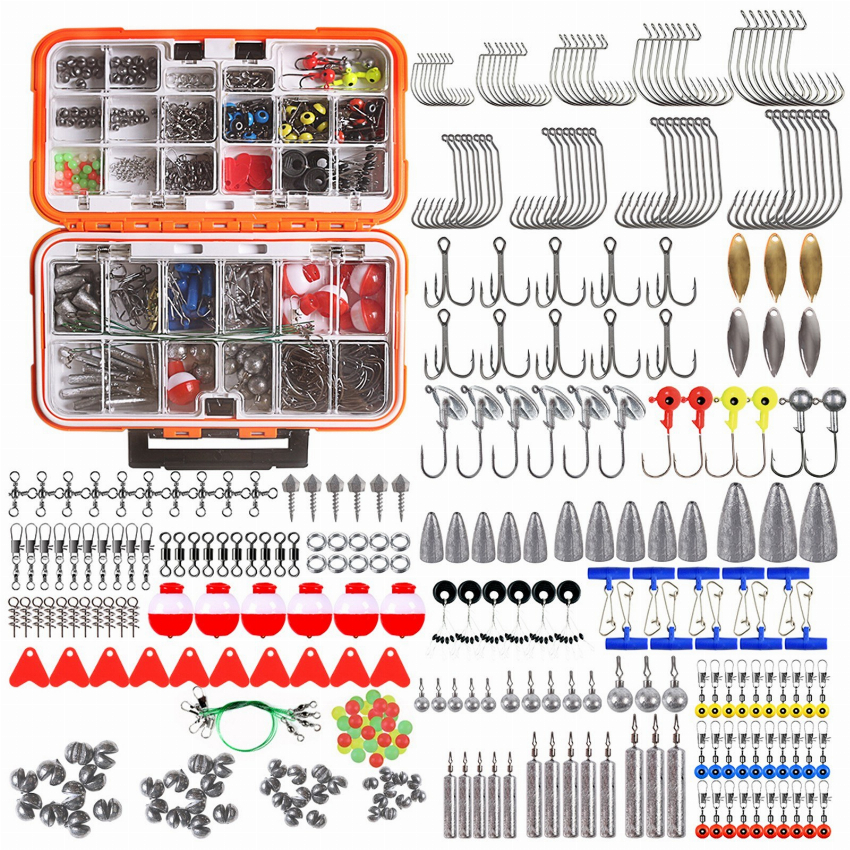 Discount code for 36% discount 343pcs Fishing Accessories Kit 32 24 Inclusive of VAT at TOMTOP Technology Co Ltd