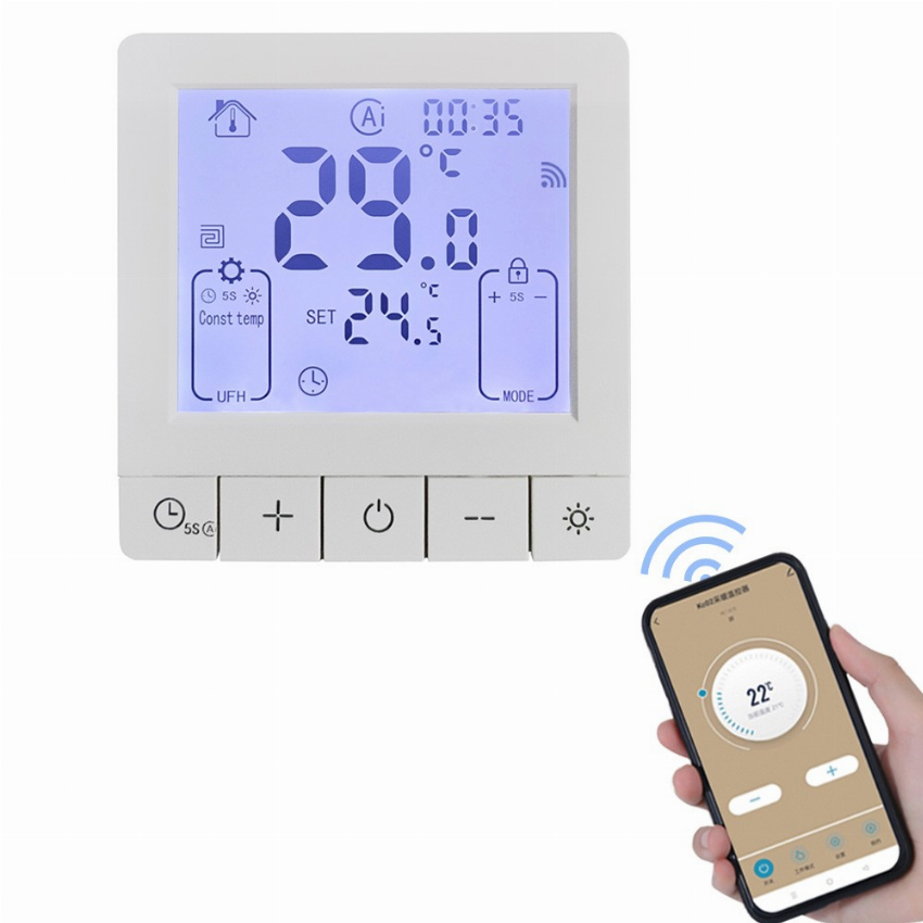 Discount code for 40% discount Smart Thermostat for Home WiFi Voice Tuya App Programmable 22 49 Inclusive of VAT at TOMTOP Technology Co Ltd